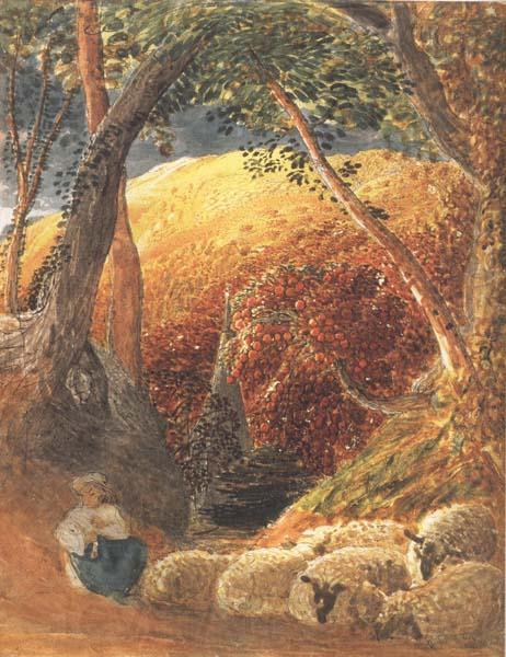 Samuel Palmer The Magic Apple Tree Norge oil painting art
